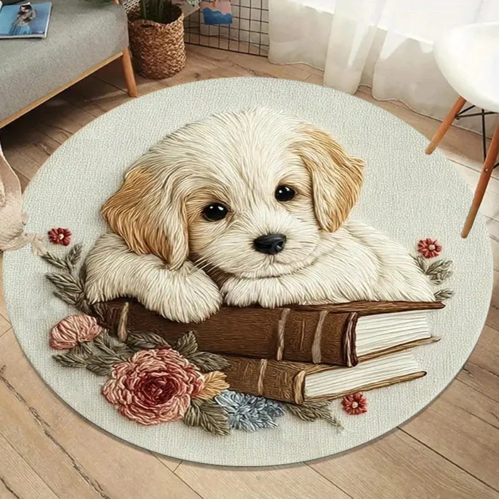Cute Animal Carpet Puppy Lamb Pattern Mat Adorable Area Rug for Living Room Bedroom Home Decoration Carpets for Living Room