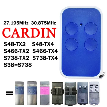 For CARDIN S466 TX2 TX4 S738 TX2 TX4 S48 TX2 TX4 S38=S738 Gate Remote Control Garage Door Opener 27.195MHz 30.875MHz Fixed Code