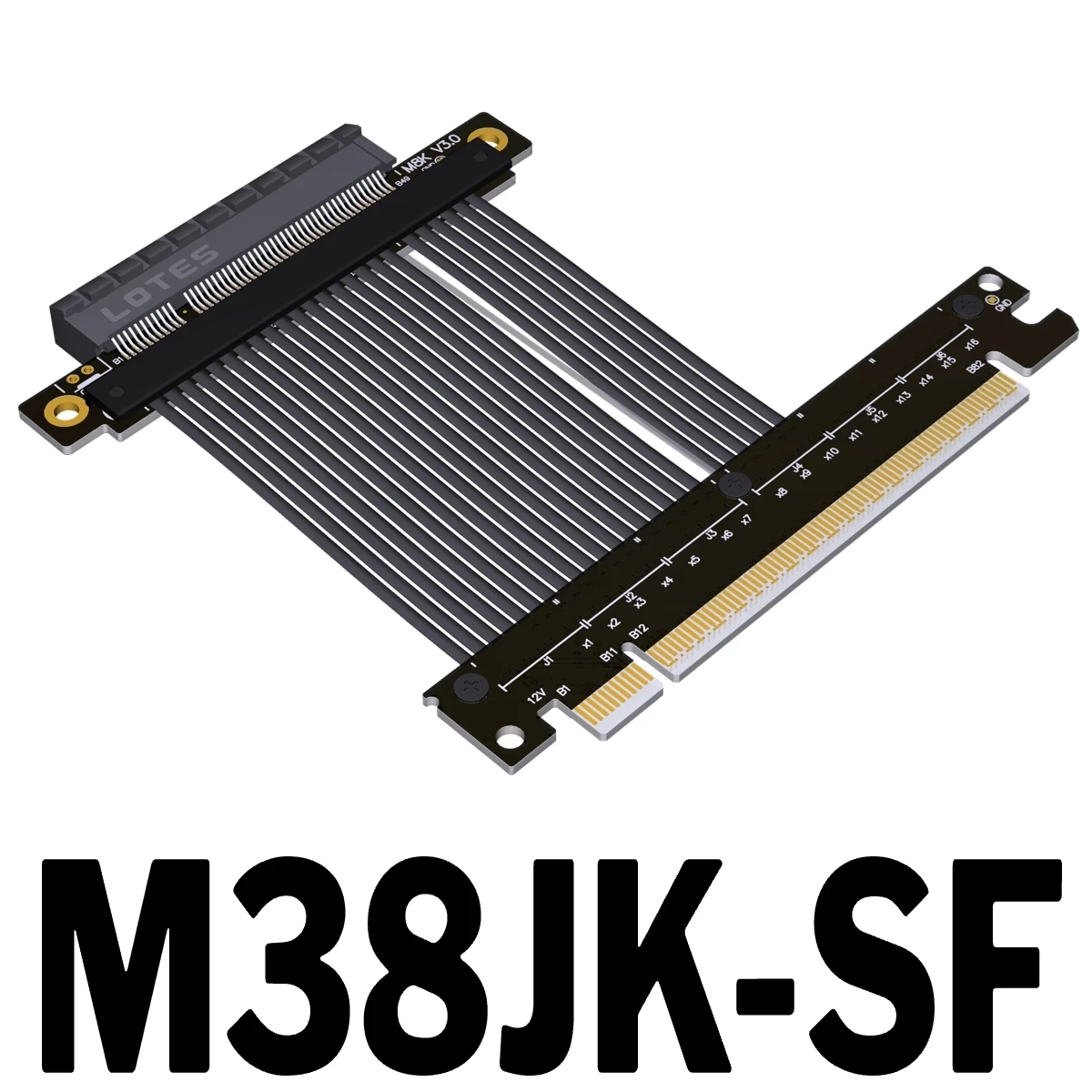 PCI Express 4.0 x16 to x8 Slot Extender Adapter for U.2 NVMe SSD PCIe Gen4 16x to 8x Card Extension Cable for Graphics 1U Server