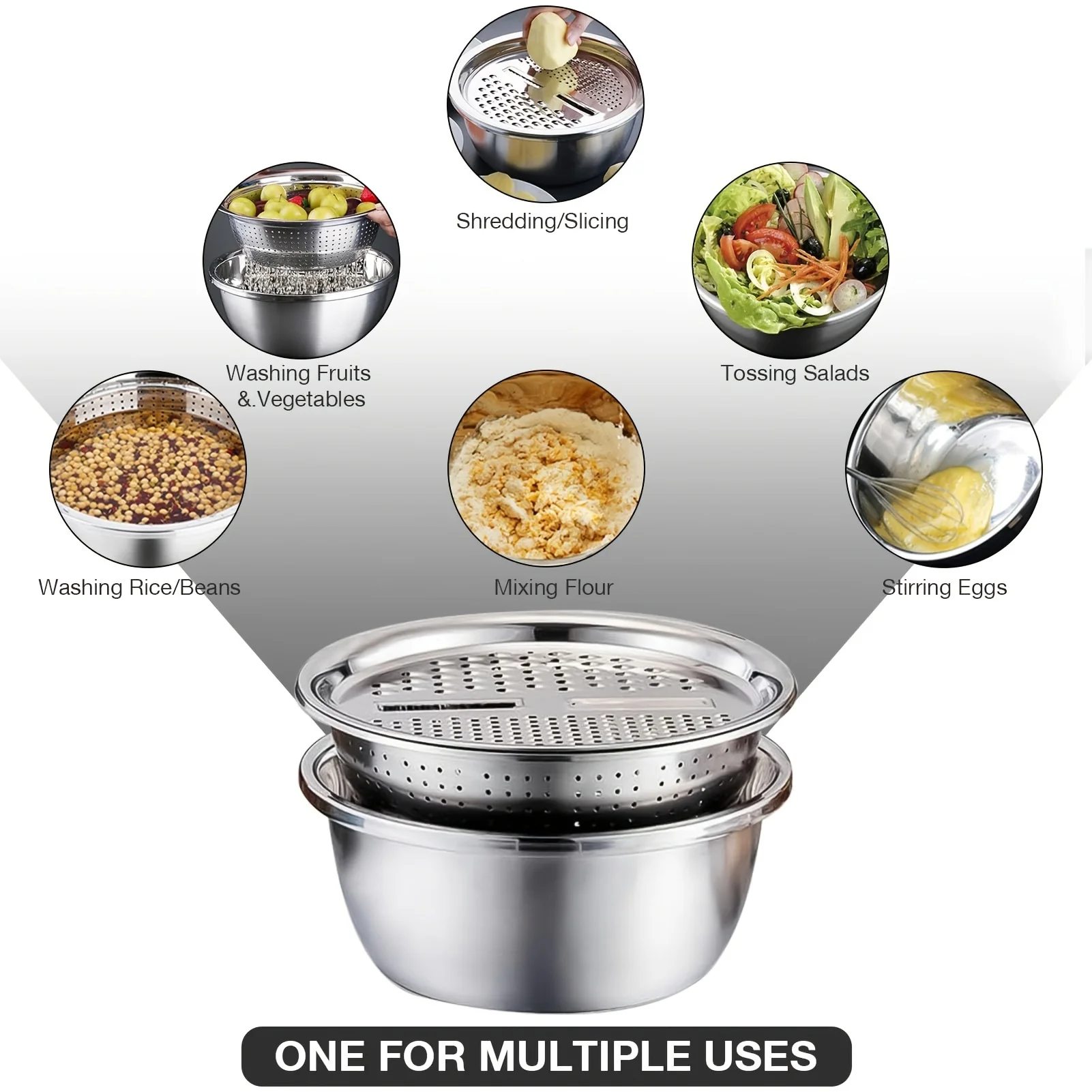 3-Piece Prep Bowl Set 6
