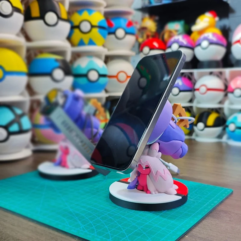 ポケモン-clodsire-アニメフィギュア多機能電話スタンド時計充電ホルダーデスク寝室の装飾アニメファンコレクターのため