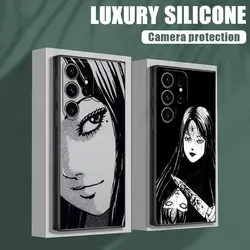 Horror Comic T-Tomies Junjis Ito Manga S25Ultra Case For Samsung Galaxy S25 S24 S23 S20 S21 FE S22 Ultra S10 Plus 5G Phone Cover