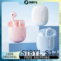 SIBYL S12 Wireless Earphone HiFi Stereo Sound Calling Noise Reduction Lightweight Waterproof Half In Ear Gaming Headset Custom