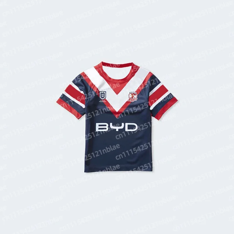 2026 Roosters Rugby Trikot NRL Herren Heim-Trainingsshirt Atmungsaktives Polyester Schnelltrocknendes Kurzarm-Sport-T-Shirt für Herren Damen Jugendliche – Detail 1