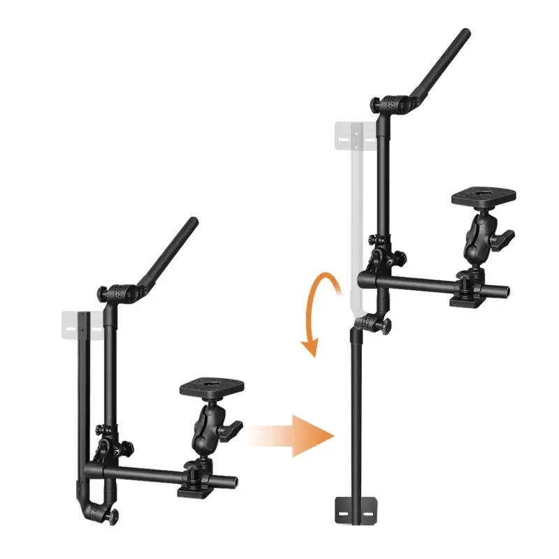 STLF 1073 cm Universal Long 360 Degree Rotatable Foldable Telescopic Transducer Bracket for Boat Fishing