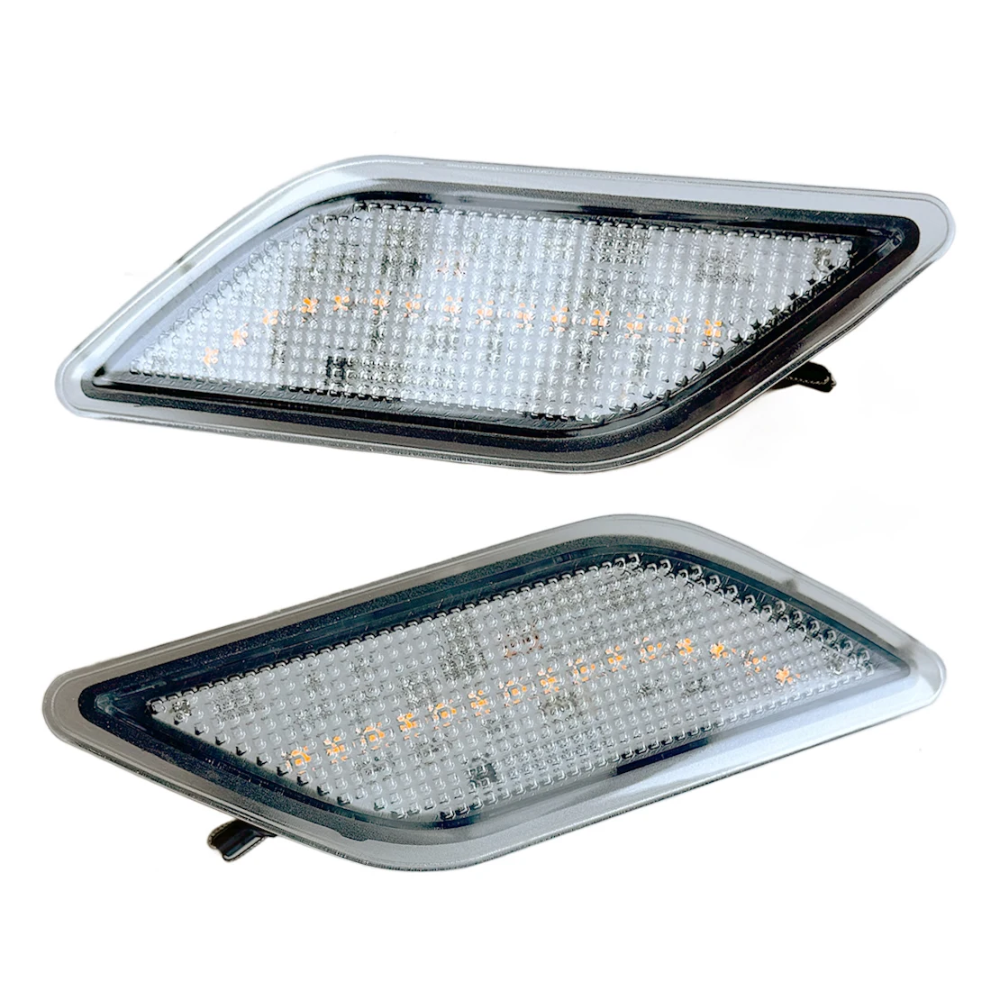 

2048200221 2048200121 1 Pair Clear Lens Amber LED Side Marker Light Fit For Mercedes Benz W204 C250 C300 C350 C63 AMG 2008-2011