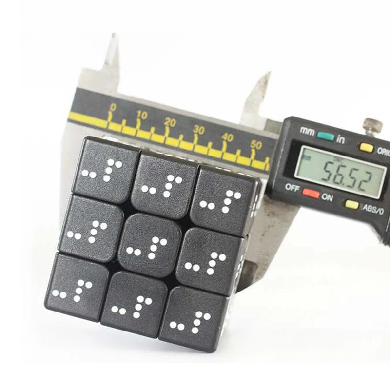 برايل سبيد كيوب 3x3x3 ألعاب ألغاز تعليمية خاصة للمكفوفين هدايا فريدة للأطفال والكبار والمراهقين تحدي الذكاء