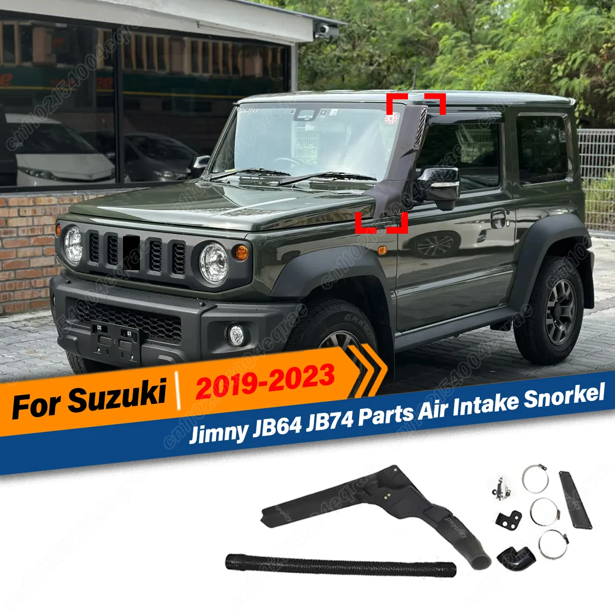

For SUZUKI Jimny Jb64 Jb74 2019 2020 2021 2022 2023 2024 Wading Breath Hose Tube Off Road 4 Exterior Accessories Intake Snorkel