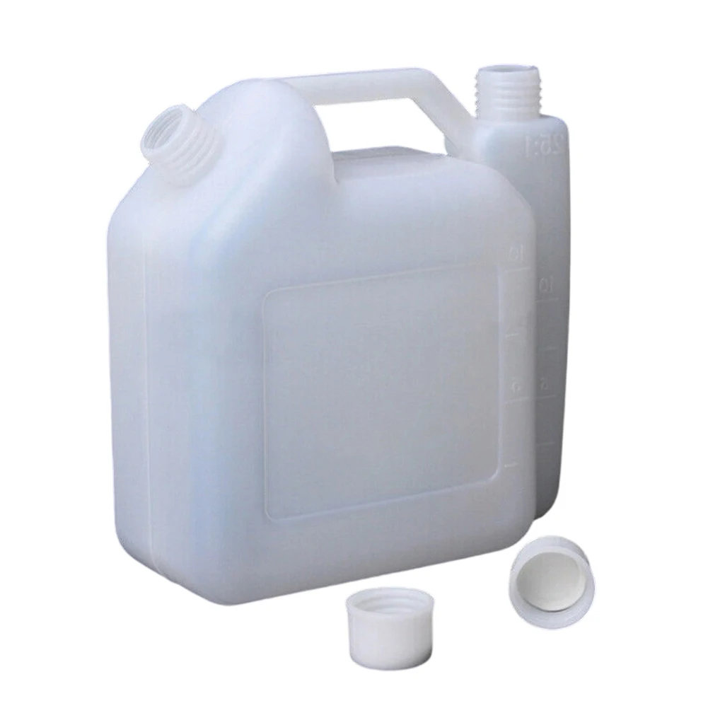 1.5/4L Oil Mixing Container 25:1 40:1 Dual-Compartment Oil Pot Petrol Fuel Mixing Bottle Tank Fuel Container For Chainsaws