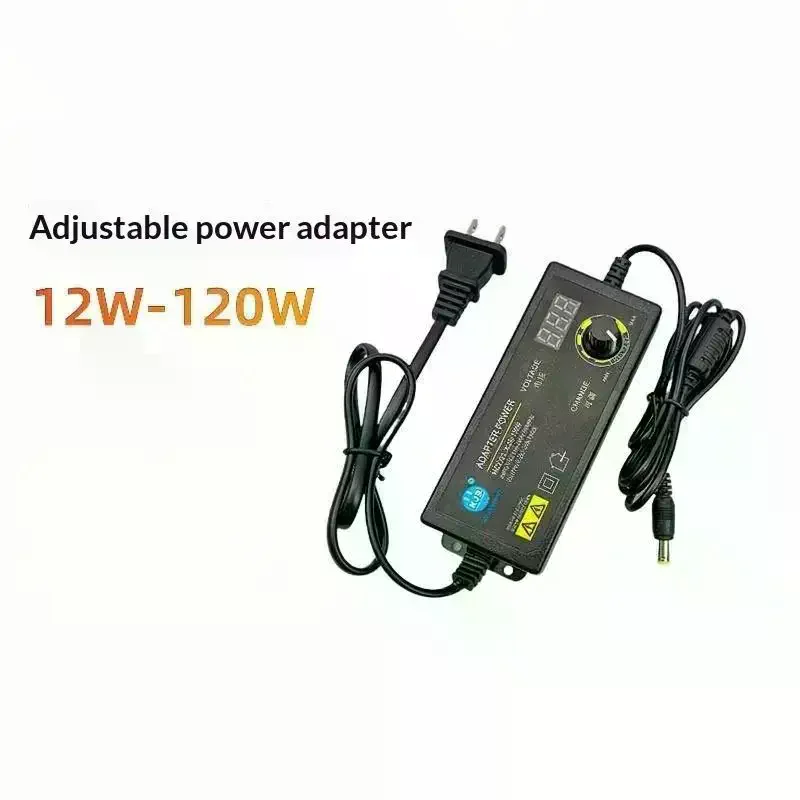 Adjustable Voltage Power Supply Adapter 3-36V 60W Power Switching Adapter LED Digital Display Universal Charger For Game Player