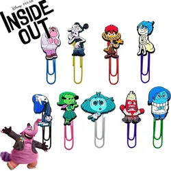 Disney Inside Out 2 Paperclips Bookmarks Cartoon Figures Joy Anxiety Sadness Cute Pins Office School Supplies Student Kids Gift