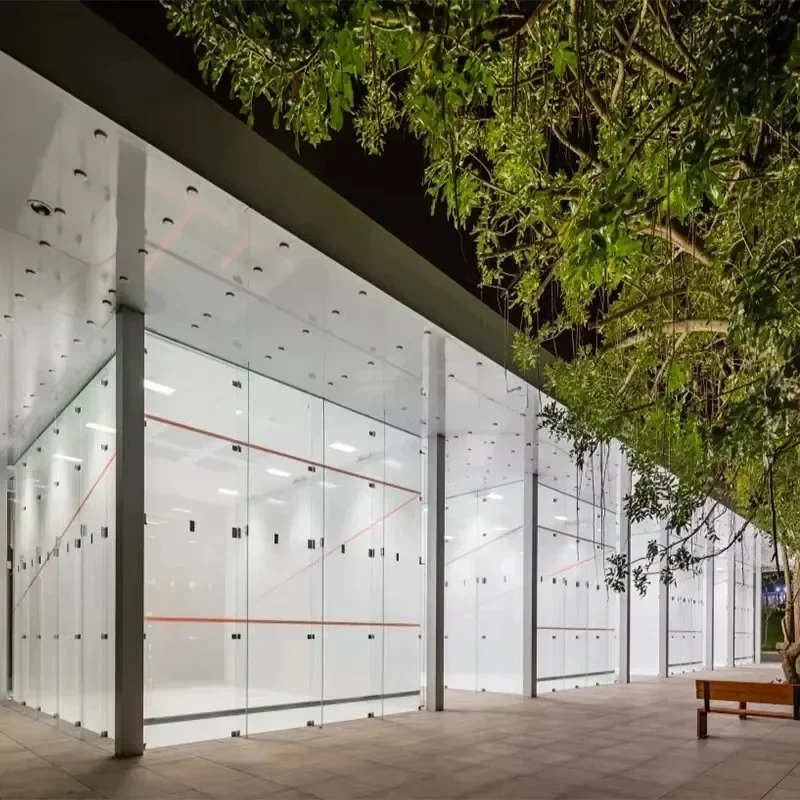 High Quality Popular Sport Full View Outdoor or Indoor Hardball Squash Court Double Squash Court Squash Sports Venue