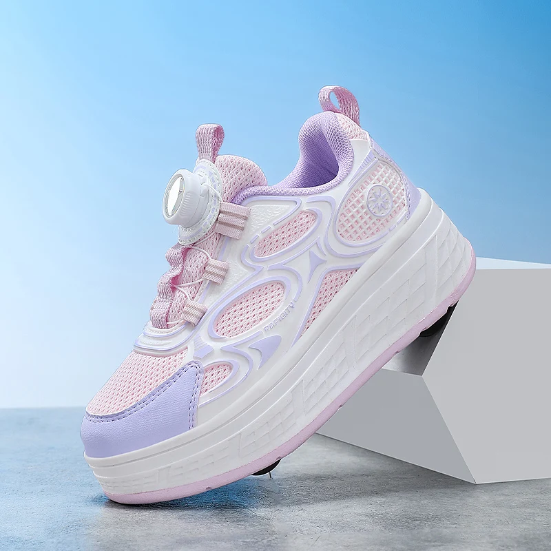 

2025 New Autumn Kids' Heelys: Unisex Fashion Skates for Older Kids, Sports Roller Style with Rotating Buckle