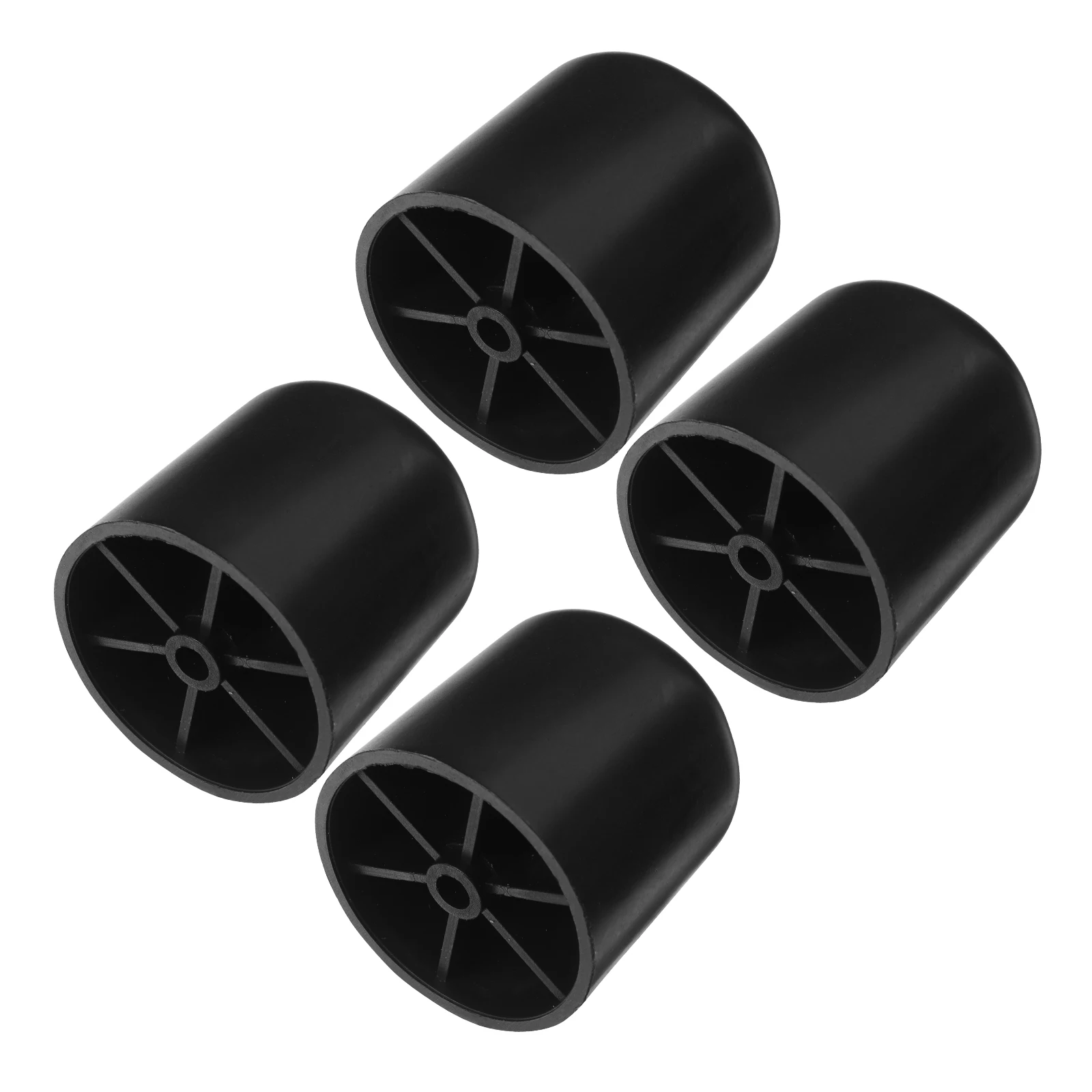 4pcs 2 Inch Round Tapered Plastic niture Black Sofa Replacement Legs For Table Couch Cabinet Screws Included Durable Sturdy