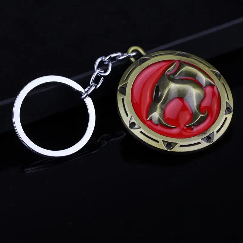 Thundercats 3D Keychain Leopard Panther Head Shield Sword Metal Key Chains for Men Car Keyring Jewelry Souvenir GiftThundercats