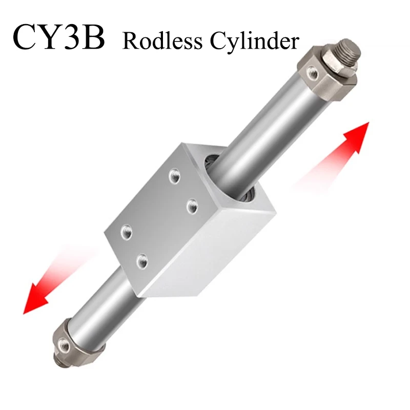 

CY3B Series Magnetically Coupled Rodless Cylinder Bore 25mm High Pressure Aluminum Alloy Pneumatic Air Cylinder CY3B25-100/1500