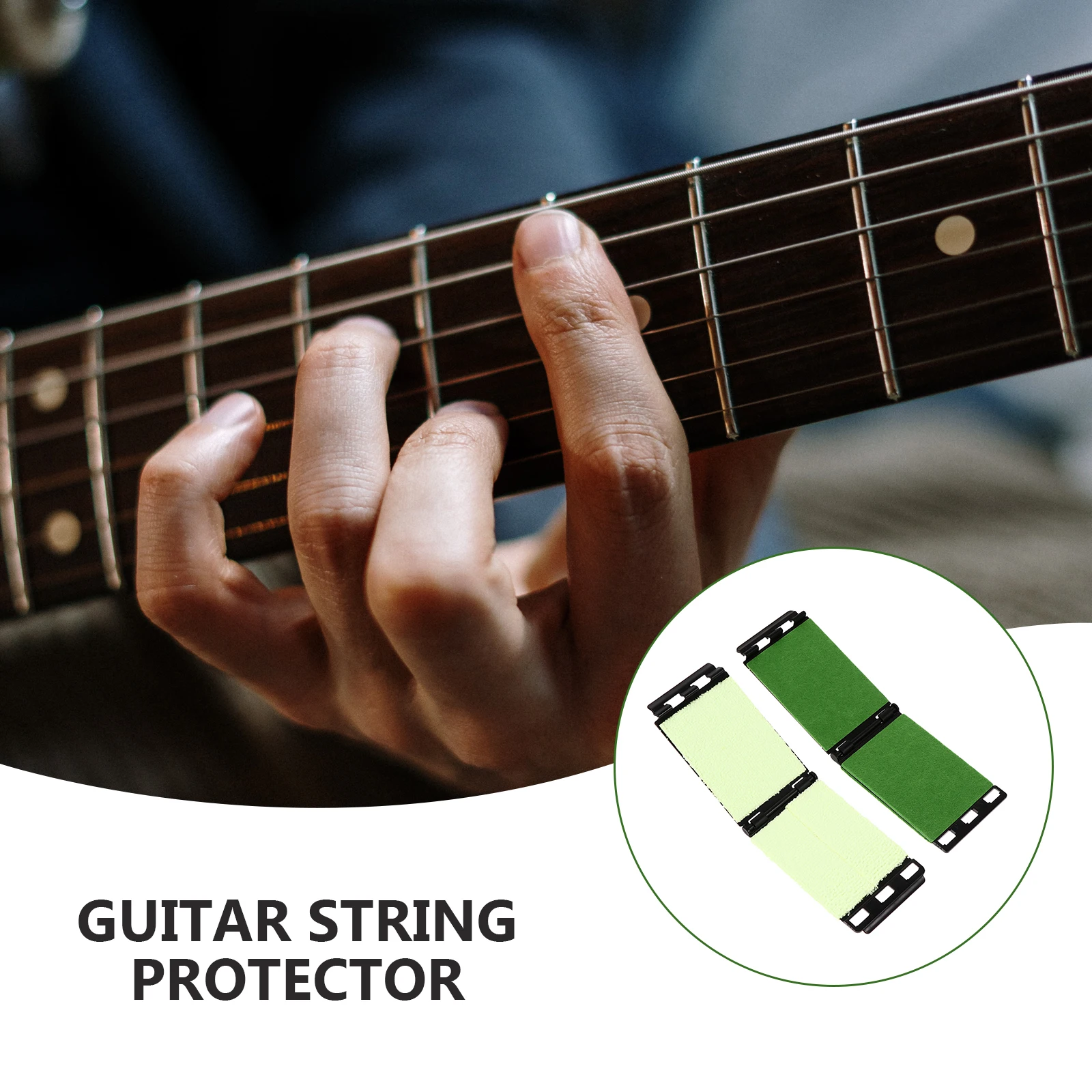 

2 Pcs Guitar Cleaning Cloth Cleaner for Instrument Bass Fingerboard Rub Maintenance Tool