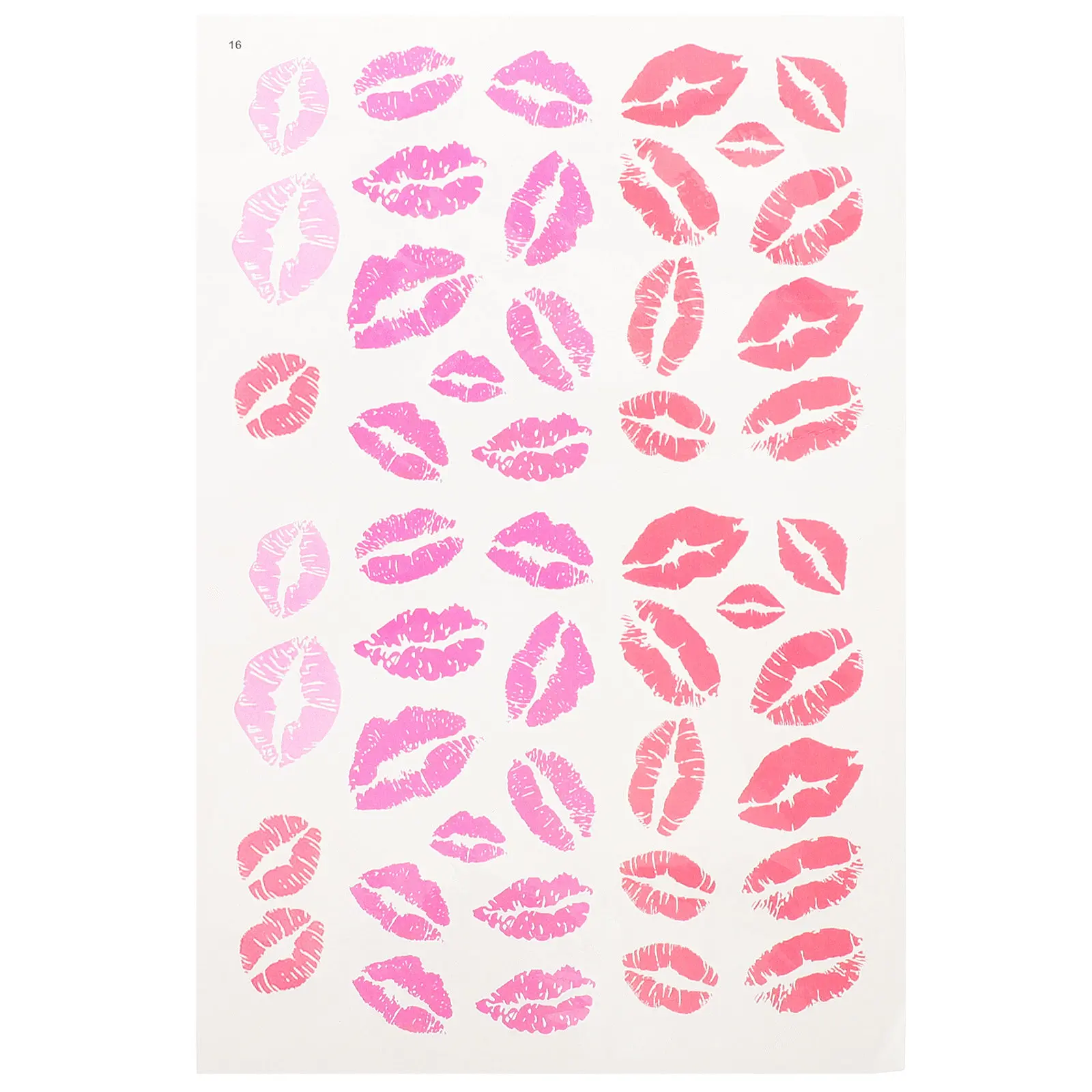 

Kiss Tattoo Print Labels Mark Decorative Stickers Lip Face Decal PVC Decals Party