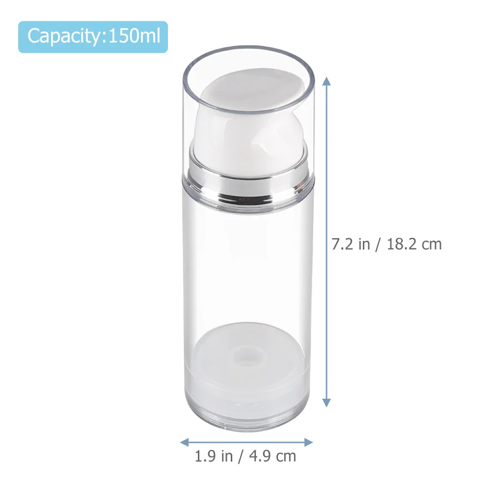 Bomba dispensadora de crema facial, botella de loción exprimible, contenedor vacío de viaje, Sub transparente de Pp, 2 uds.