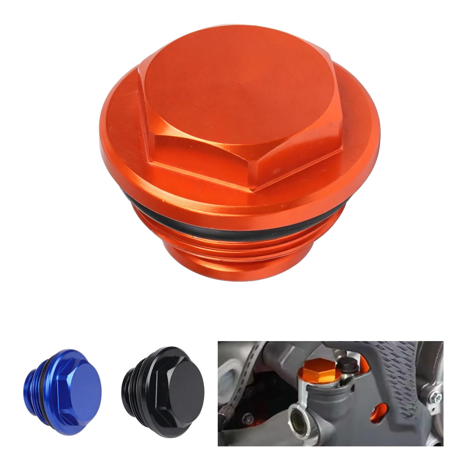 CNC Rear Hydraulic Brake Master Cylinder Pump Fluid Reservoir Cap For K SX SXF XC XCF XCW XCFW EXC EXCF SMR BREMBO 2004-2022