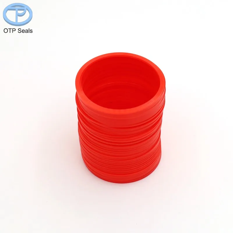 ポリウレタンガスケットライナー,赤いPUシール,シムスペーサー,パッド成形部品,非標準部品,OEMシール,卸売業者