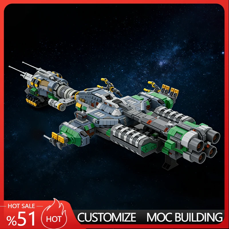 2732 PCS Star Fighting O.R.E MiningVessel MOC Customize Modular Building Block Model Kids Technology DIY Boys Toy Birthday Gift