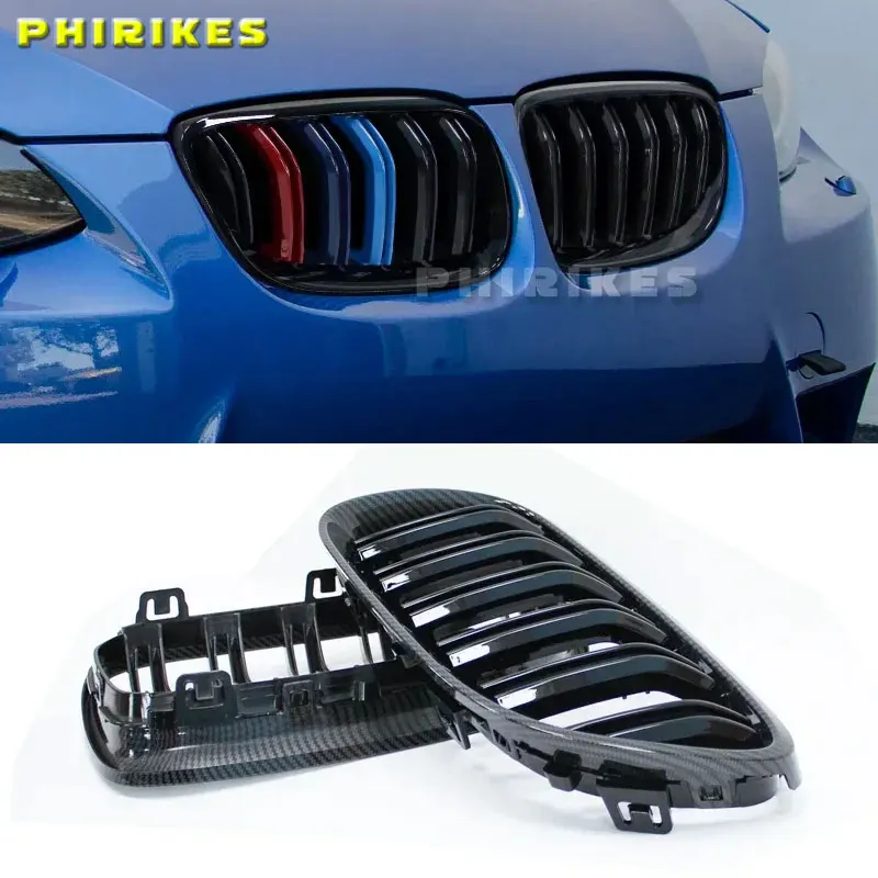 

Передняя решетка радиатора с двойными планками, подходит для BMW E92 E93 3 серии 328i 335i Coupe LCI 2010-2013