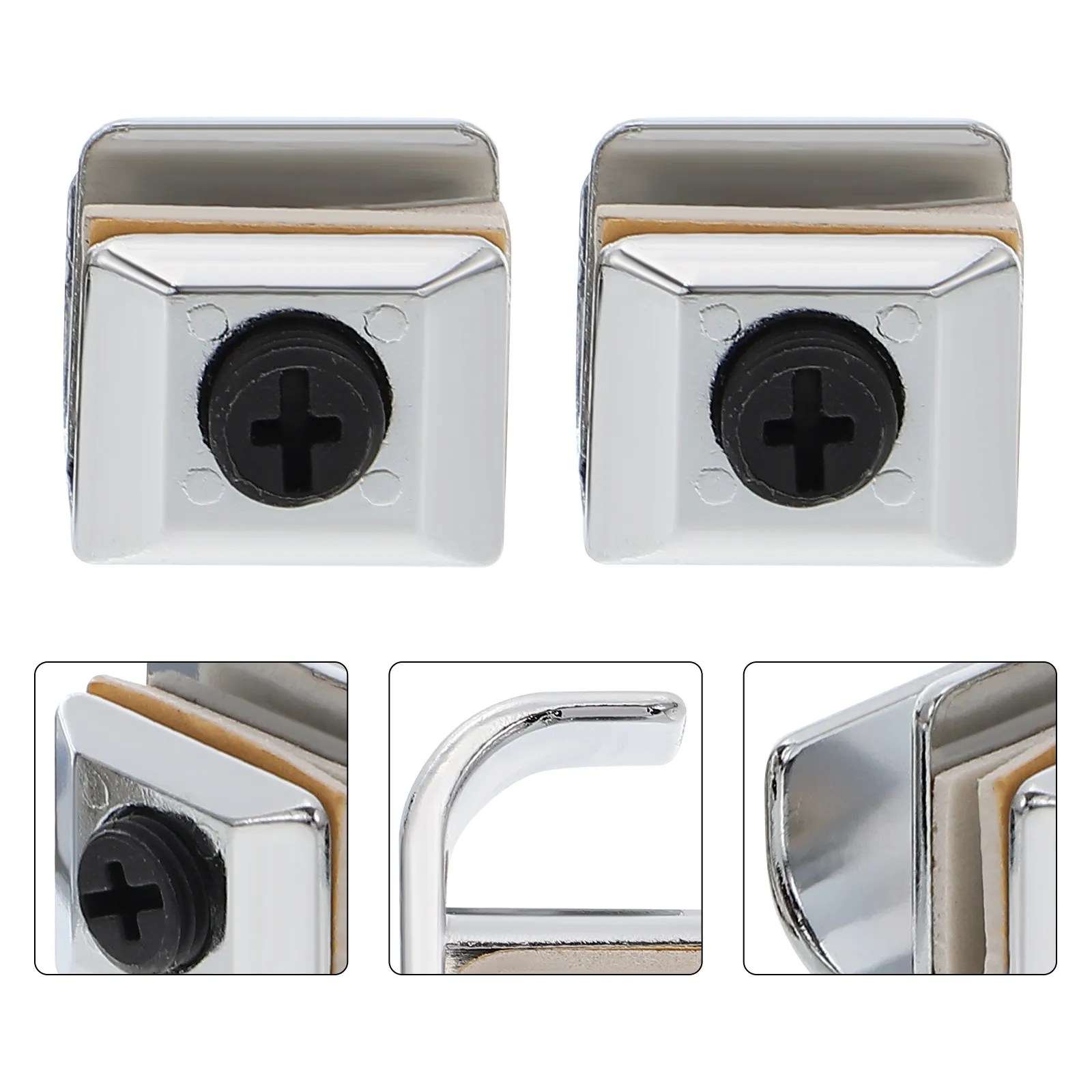 

Комплект из 4 дверных ручек из цинкового сплава без сверления для стеклянных дверей душевых кабин, раздвижных дверей, шкафов, винных и книжных шкафов, для стекла 3-5 мм, нескользящие, устойчивые