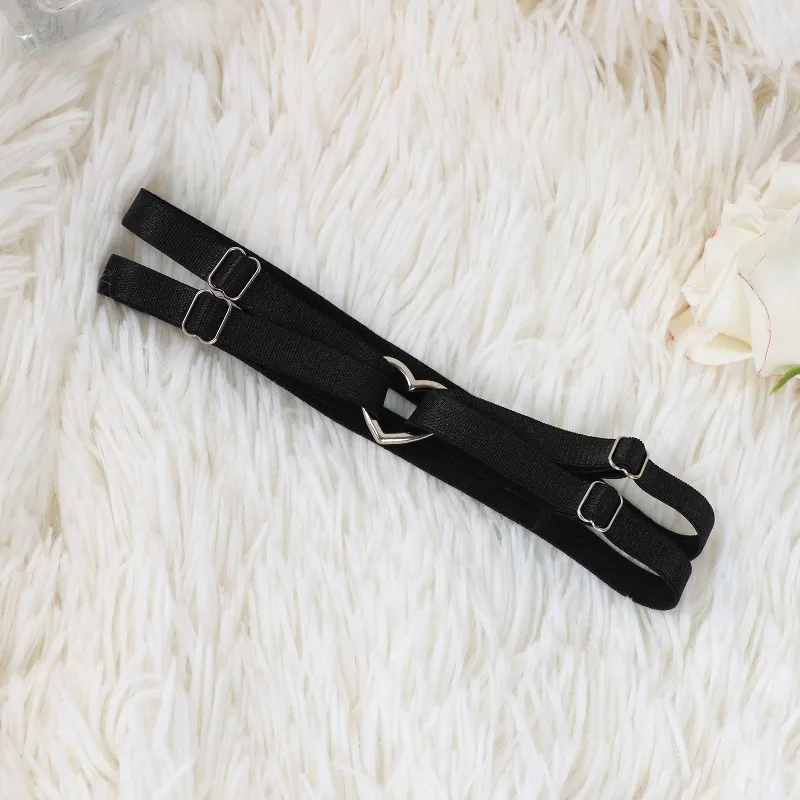 2pcs Adjustable Heart-Shaped Garter Belt Set