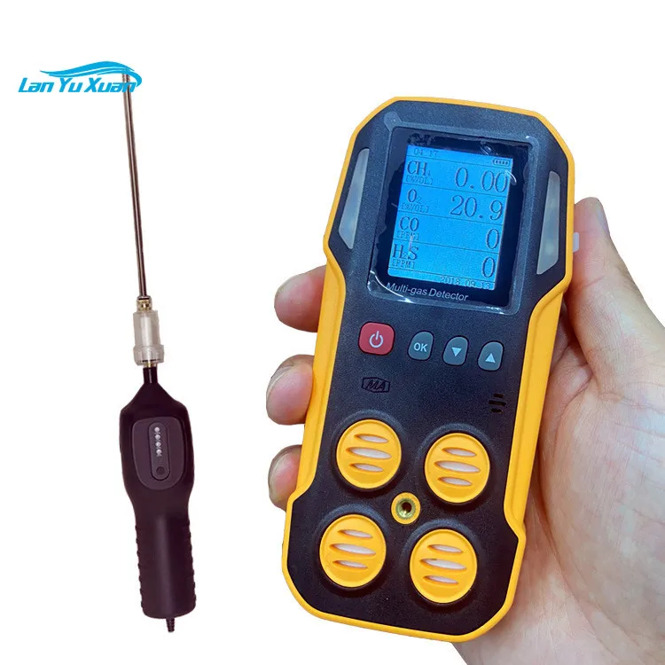 

Handheld Air sampling pump dual gas 3 in 1 Multi gas analyzer (NH3 O2) ammonia and oxygen multigas detector