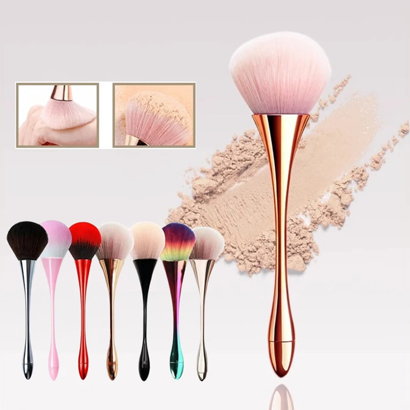 Minimalist Nail Brush For Manicure Art Soft Big Head Gel Polish Dust Cleaning Brushes Nail Art Brush Nail Accessories Tools