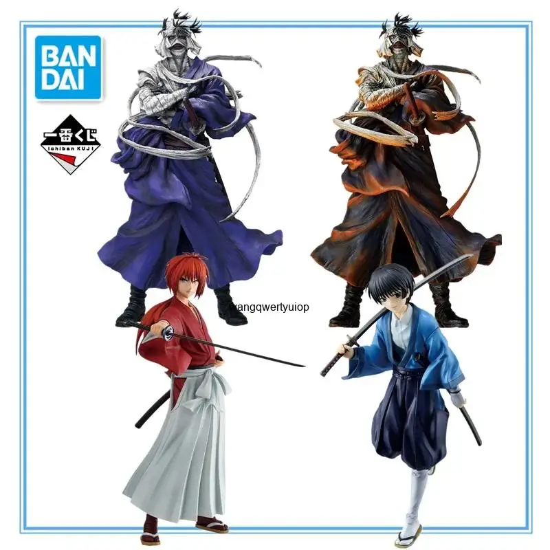 En stock, original BANDAI Ichiban Rurouni Kenshin Shishio Makoto Meiji Swordsmen Wave, modelo de personaje de anime, colección de juguetes, regalos.