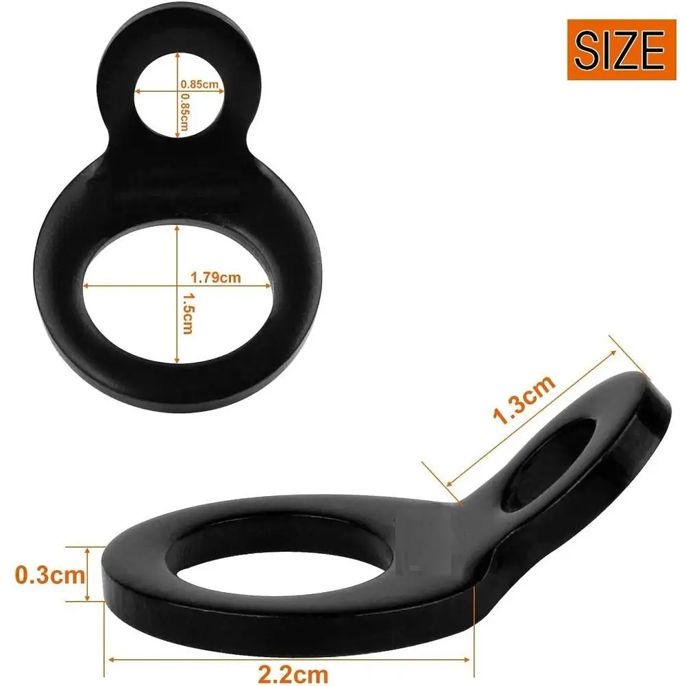 5 pares amarrar para baixo anéis de cinta para motocicleta dirtbike atv caminhão de reboque d-tipo puxar anel de aço inoxidável laço-para baixo