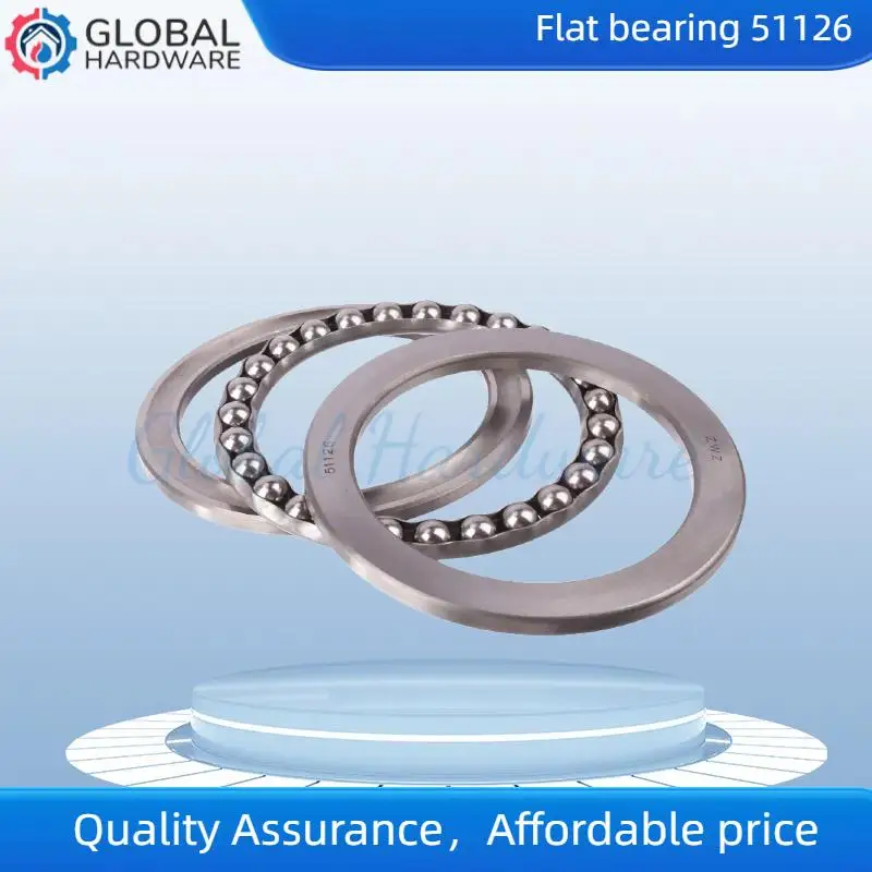 El rodamiento plano 51126 se utiliza principalmente para soportar cargas pesadas axiales y unidireccionales.