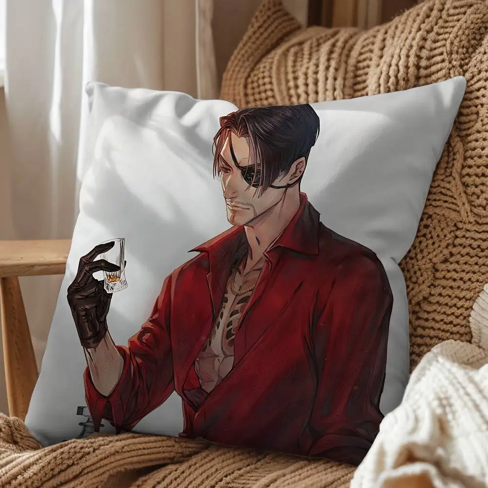 Kazuma Kiryu Goro Majima Yakuza Pillow Case cover Nap Time  Sofa Living home Room Bedroom Backrest Cushion Square cojines