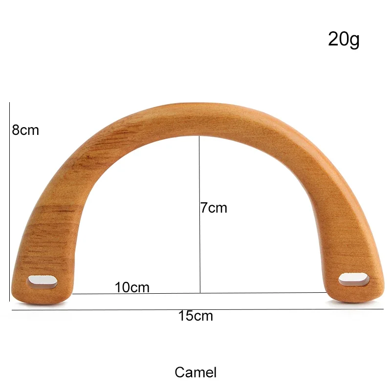 木製ハンドル付きハンドバッグ,手作りラゲッジハンドル,無垢材ハンドル