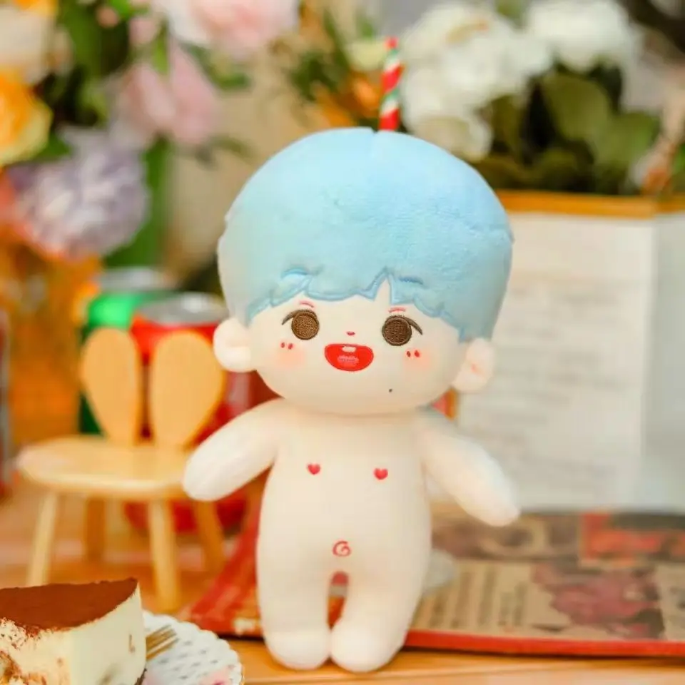 

YAXUAN 20cm EXO Kpop Plush Doll Baby Doll with Hair Plush Doll's Toy Dolls Accessories for Our Generation