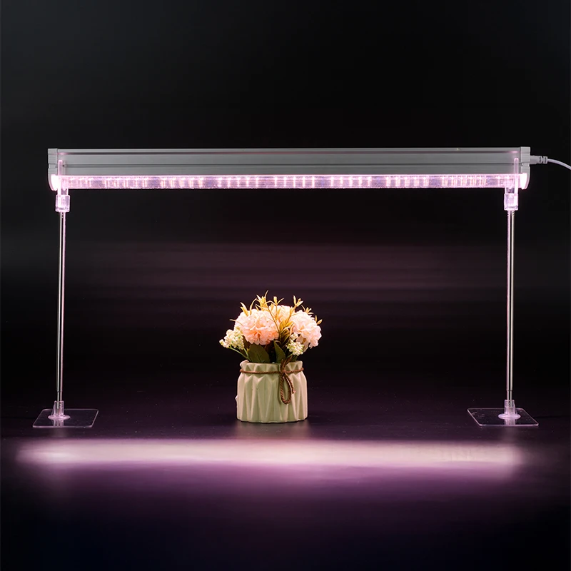 حامل عمودي أنبوب ضوء النبات T8/T20، حامل أكريليك بارتفاع قابل للتعديل