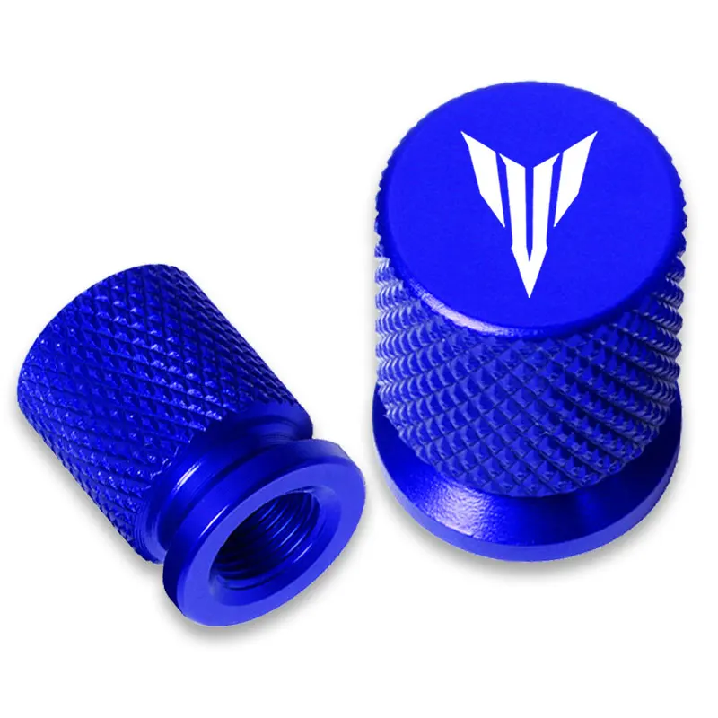 อุปกรณ์ตกแต่งรถจักรยานยนต์ 2 ชิ้น สำหรับ YAMAHA MT09 MT07 MT10 MT03 TRACER 900 700 XSR700 XSR900 ฝาครอบจุ๊บลมยาง