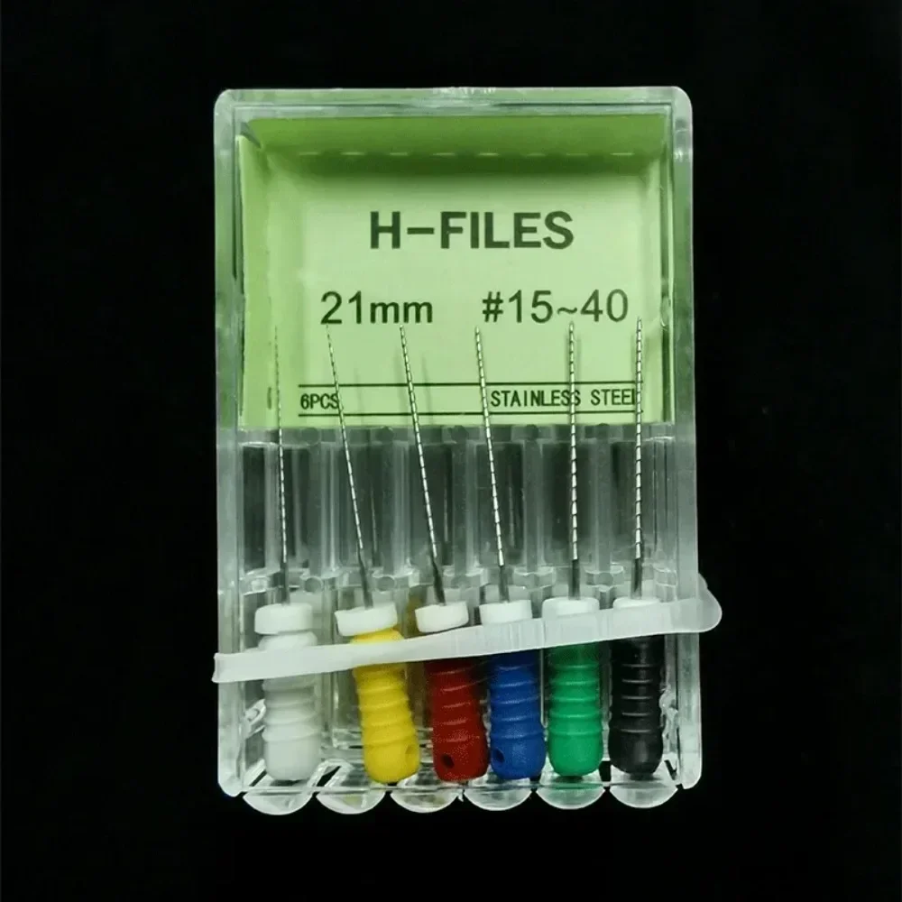 AG 치과 도구 근관 엔도 H 파일, 21mm, 25mm, 31mm, 스테인리스강 근관 기구, 치과의사 치과 치료