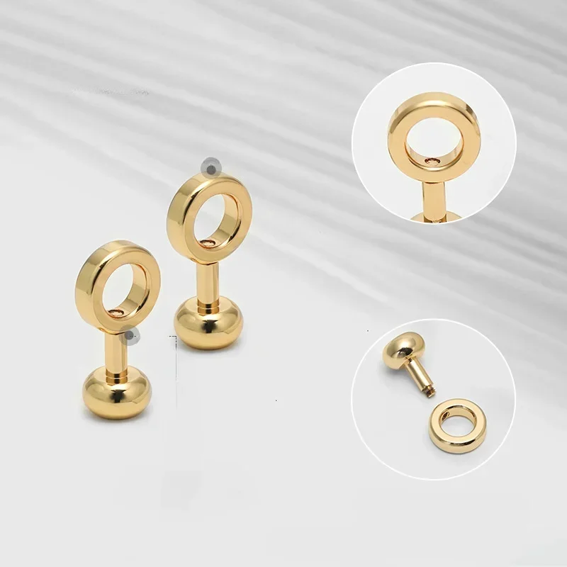 지퍼 변형 버클 DIY 가죽 핸드백 가방 지갑 수리 키트, 크로스바디 수정 구리 버튼, 지퍼 갭, 3 개, 5 개