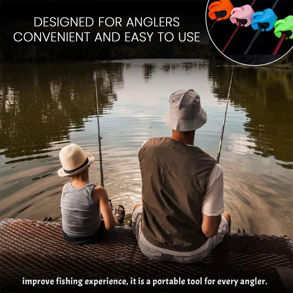 Soporte portátil para caña de pescar en la playa, fijador compacto para caña de pescar, correas para caña de pescar montadas en la pared, soporte multifuncional para caña