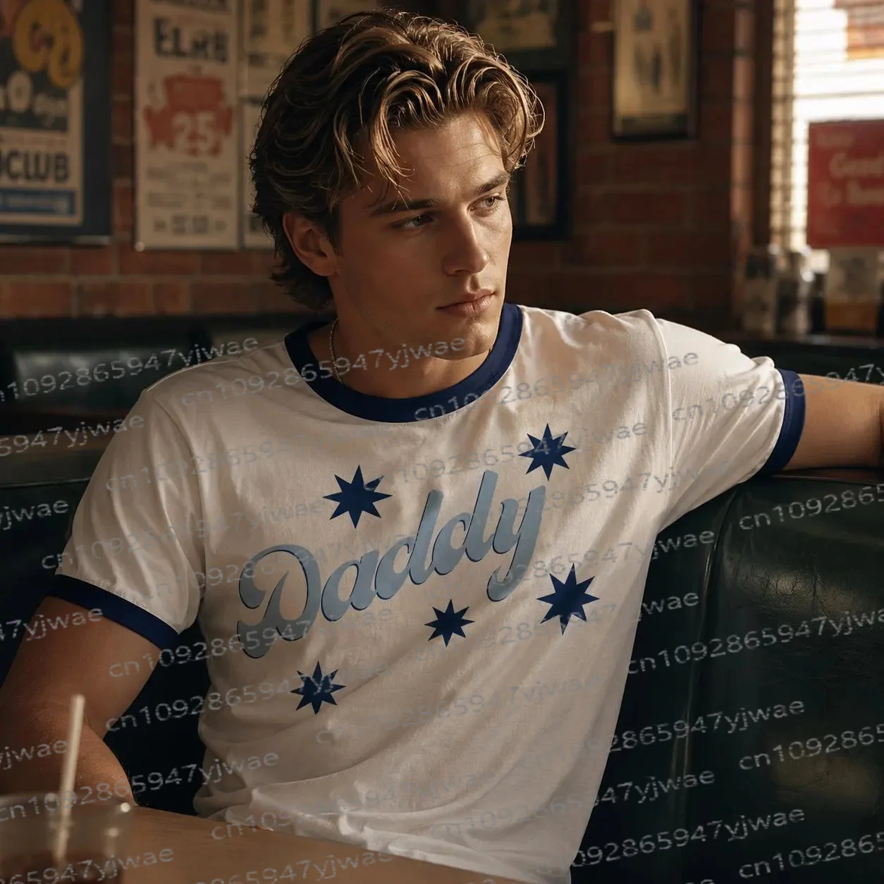 Dean Di Laurentis Daddy Ringer Tee Off Campus Hockey Romance Shirt BookTok Reader Gift Summer Streetwear Y2k Women Men's Tshirt