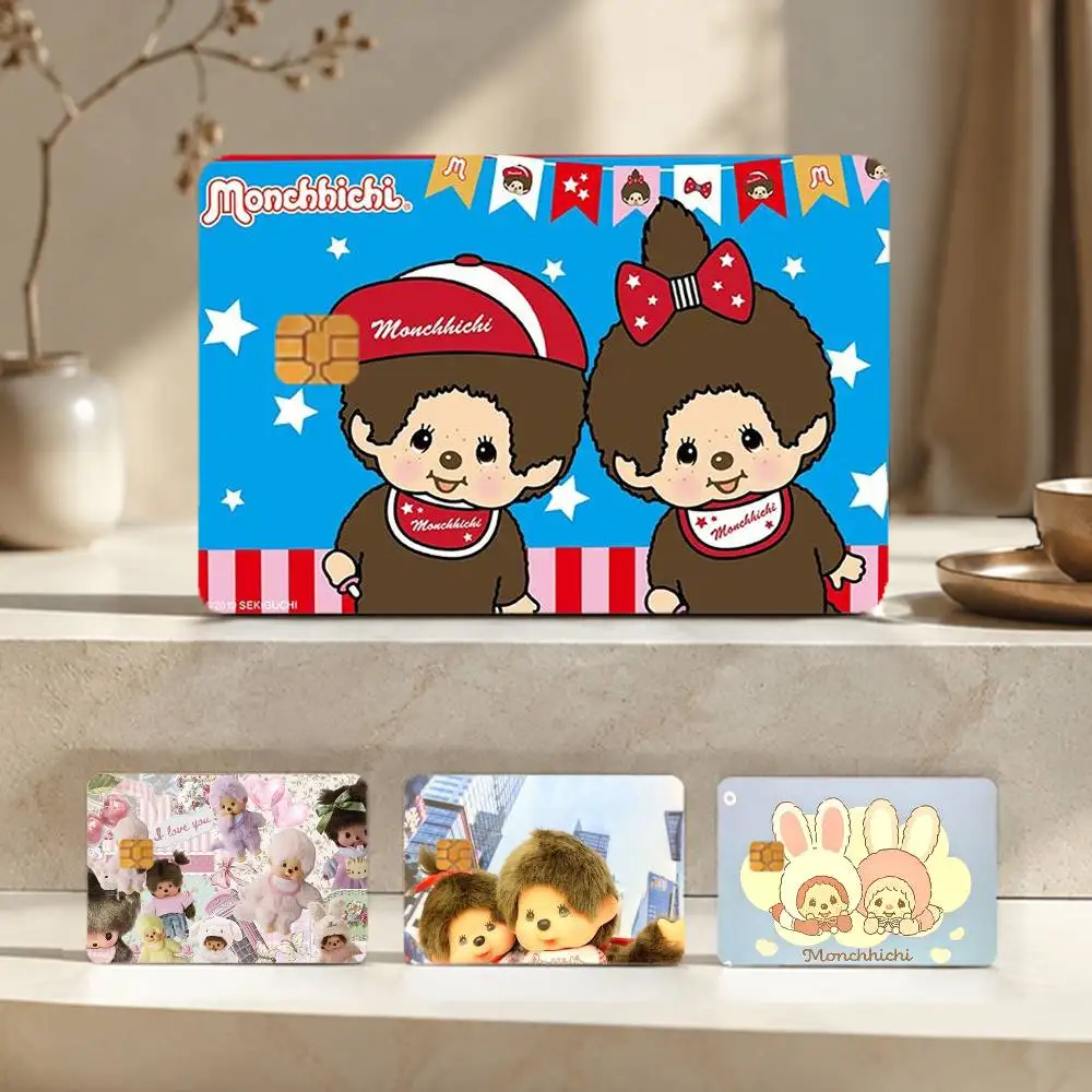 

Cute M-monchhichi-es Sticker Film Tape Skin for Credit Card Debit Card Waterproof Stickers