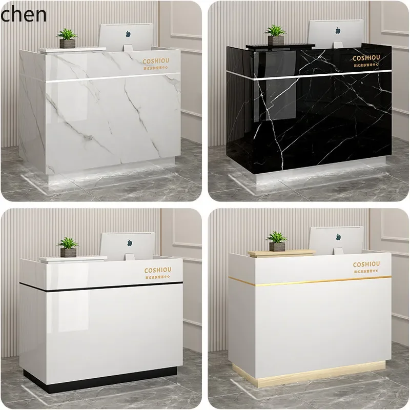 

D16- Front Desk Reception Desk Cashier Desk Small Beauty Bar Table