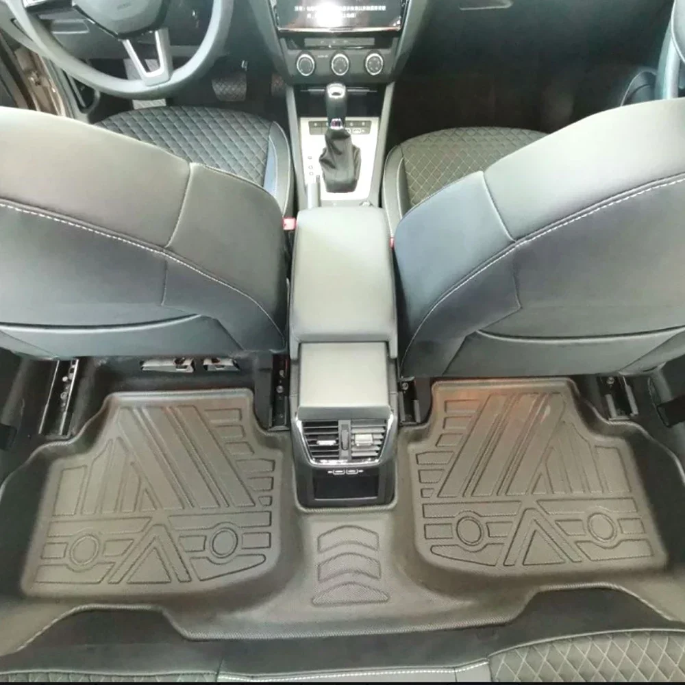 Skoda Octavia Pro 2021-2023 용 TPE 자동차 바닥 매트 방수 보호 고무 자동차 패드 라이너 자동 인테리어 액세서리
