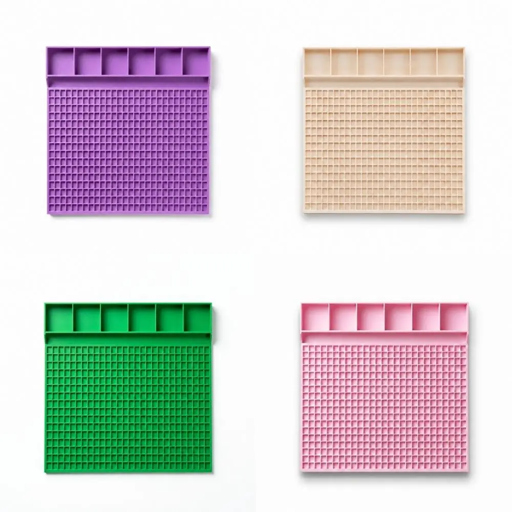 DIY Pony Beads Fast Stringing Tray Multi-Compartment Thickened Bead Bracelet Board Versatile Large Capacity Jewelry Design Board