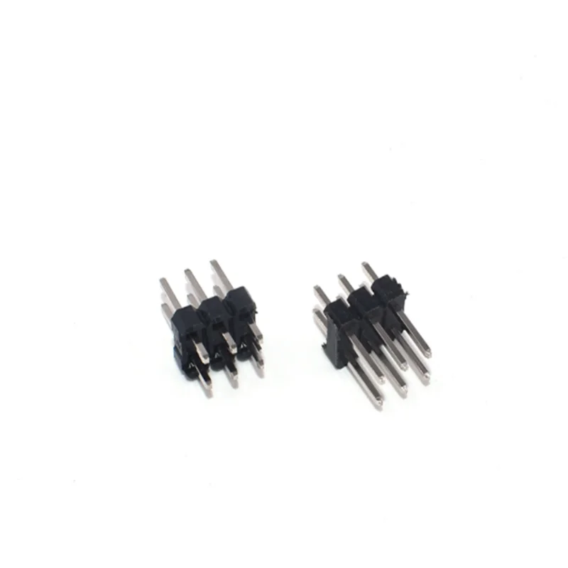 20PCS/Lot Dual Row Male 40Pin 2x2/3/4/5/6/7/8/9/14/20/30/40 Dual Line Plug 2.54mm Fragile Pin Head Connectors with Arduino Black