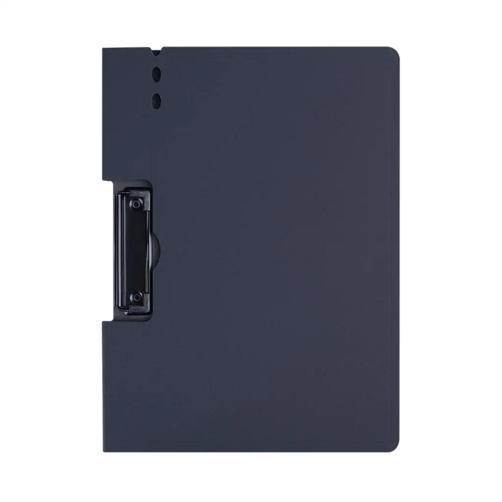 File Folders with Clip Pen Hole Storage A4 Frosted Clip Writing Pad File Board Clip for Office