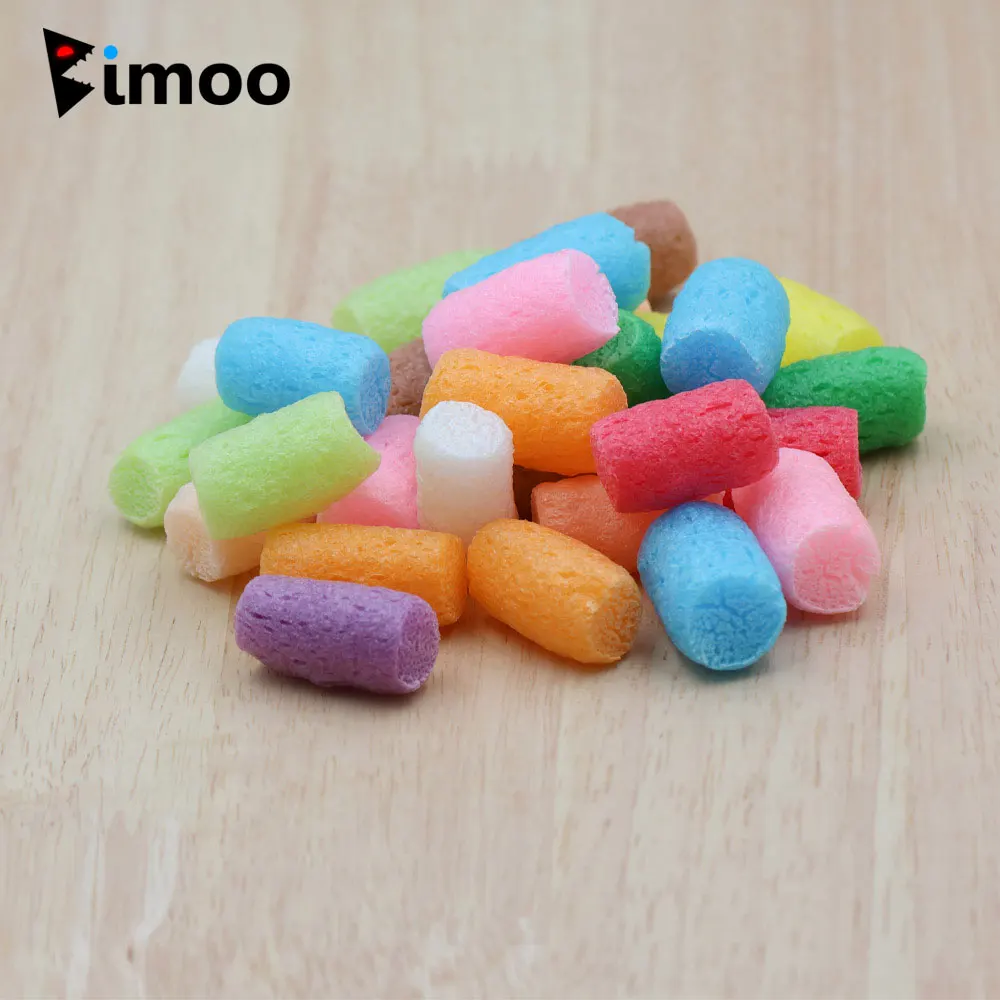Bimoo 200 мешков оптом Souluble для ловли карпа PVA Nuggets Rig пенопластовая цветная водорастворимая всплывающая приманка для ловли карпа